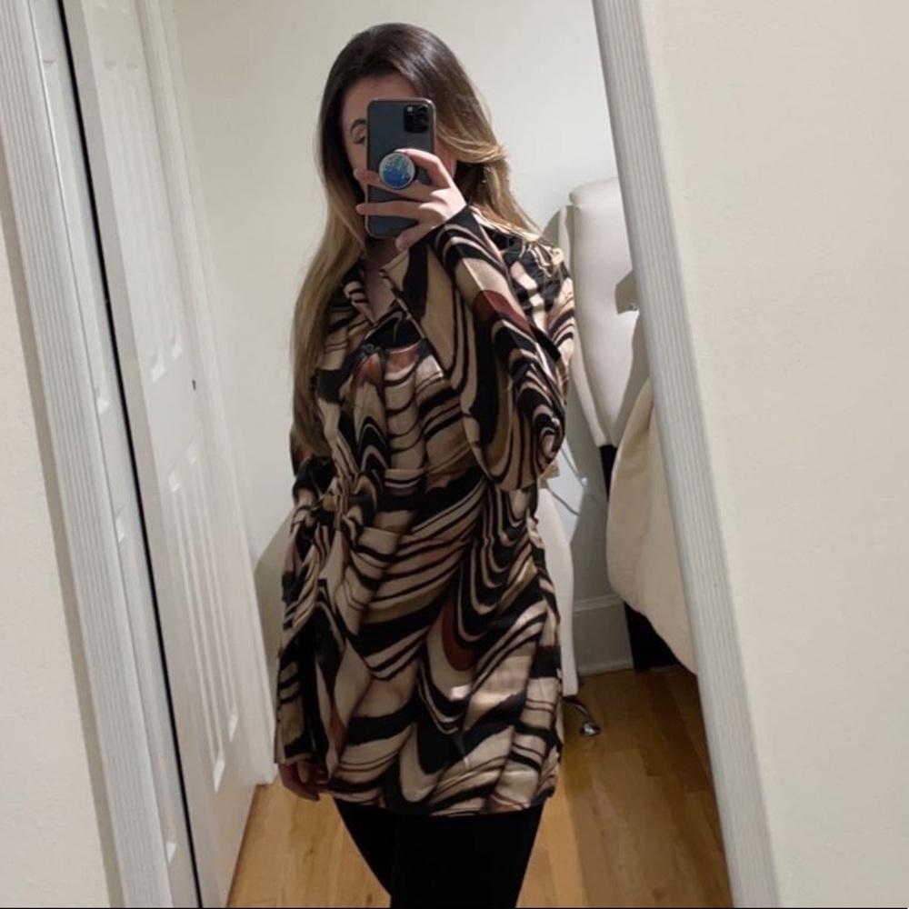 Allover print wrap shirt - Picture 4 of 4